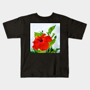 Hibiscus Closeup Kids T-Shirt